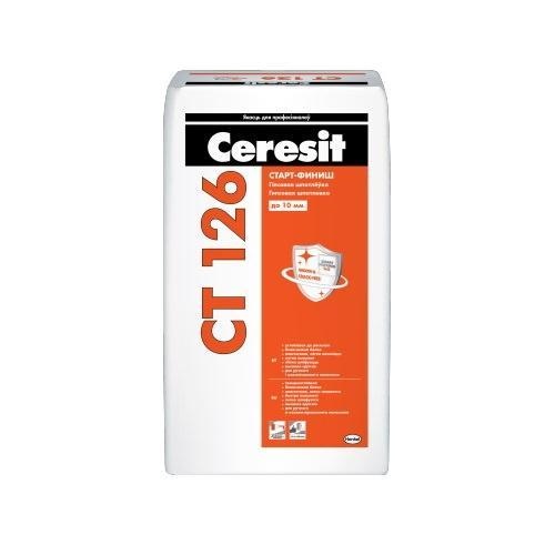 Шпатлевка гипсовая «старт-финиш» Ceresit СТ 126