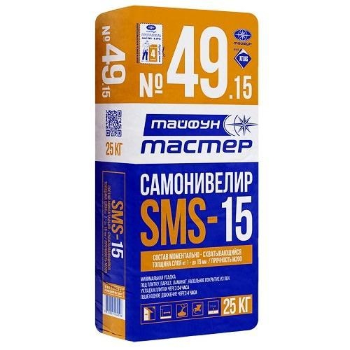 Самонивелирующийся состав для стяжек «Тайфун Мастер» №49-15 SMS, 25 кг
