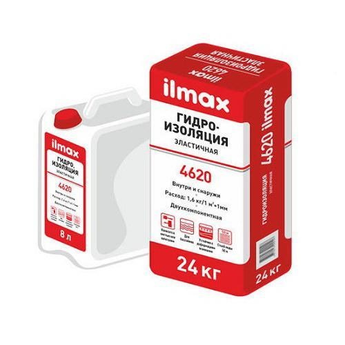 Эластичная гидроизоляция ilmax 4620, 24 кг