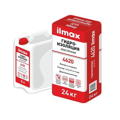 Эластичная гидроизоляция ilmax 4620, 24 кг